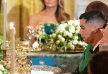 US-Präsident Donald Trump, der saudische Kronprinz und Fußballstar Ronaldo