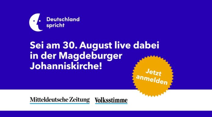 Aktion „Deutschland Spricht“: „Arbeiten die Deutschen zu wenig?“ – Diskutieren Sie live in Magdeburg mit!
